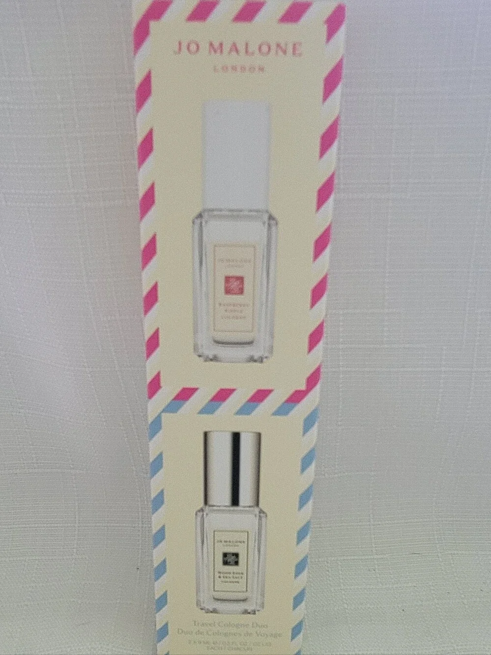 Jo Malone Pink & Blue Accent Travel Cologne Duo Packaging